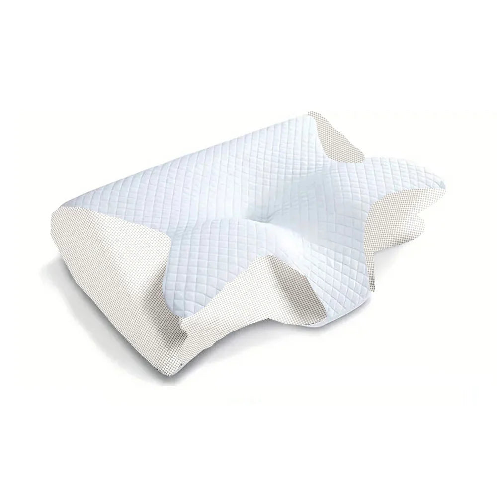 1pc Memory Foam Cervical Pillow, 2 in 1 Ergonomic Contour Orthopedic Pillow for Neck Pain, Contoured Support Pillows,Neck Pillow - Devy