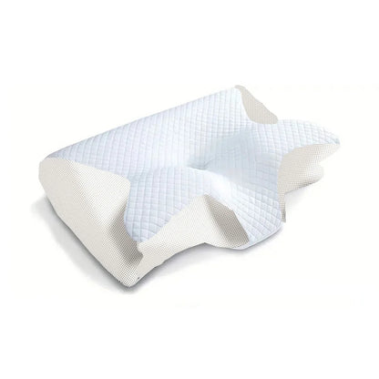 1pc Memory Foam Cervical Pillow, 2 in 1 Ergonomic Contour Orthopedic Pillow for Neck Pain, Contoured Support Pillows,Neck Pillow - Devy