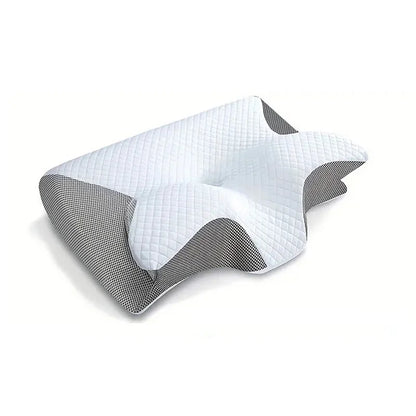 1pc Memory Foam Cervical Pillow, 2 in 1 Ergonomic Contour Orthopedic Pillow for Neck Pain, Contoured Support Pillows,Neck Pillow - Devy